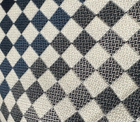 Mercer Check Woven Pillow Cover in Indigo Grey