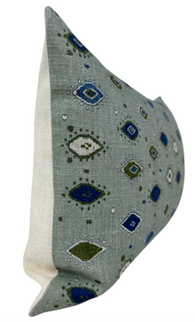 Oona Pillow Cover in Ocean Indigo, Peter Dunham Textiles