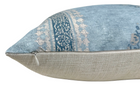Chappana slate blue pillow cover, angled view