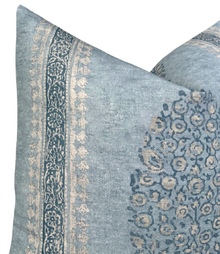 Chappana floral pillow cover styled on a sofa