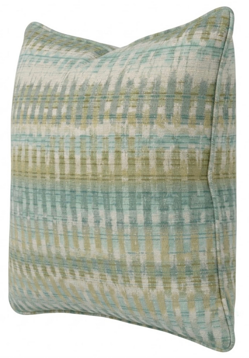 Mosaic Weave Pillow Cover in Lagoon, Indoor Outdoor Pillows