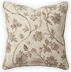 Chinoiserie Vine Pillow Cover in Neutral Brown, Schumacher Textiles
