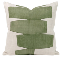 Stacked Pillow Cover in Leaf Green