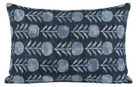 Zinnia Pillow Cover in Indigo, McLaurin + Piercy Textiles