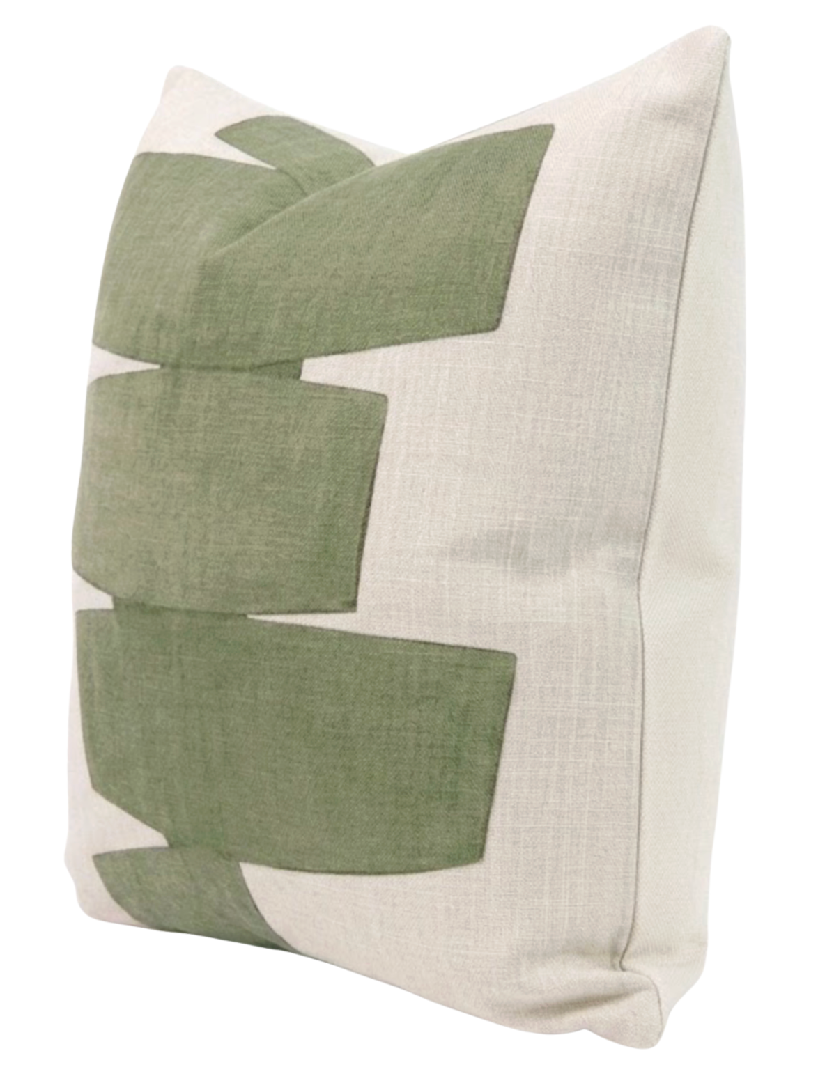 Stacked Pillow Cover in Leaf Green