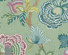 Indienne Jacobean Pillow Cover in Green, Thibaut Pillows