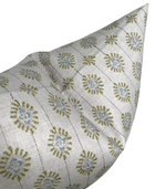 Bombay moss green linen pillow cover, alternate view