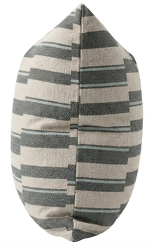 Huron denim woven pillow cover, alternate view