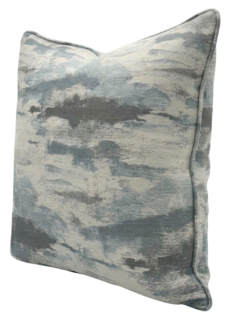 Alder mist woven pillow cover detail