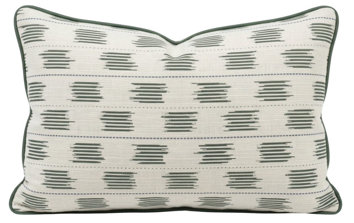 Willow Way woven indoor outdoor pillow cover in Spruce, Perennials Textiles, photo 3