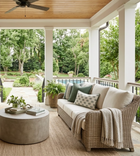 Willow Way woven indoor outdoor pillow cover in Spruce, Perennials Textiles, photo 4