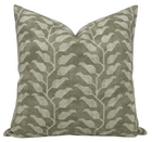 Folio Pillow Cover in Olive Green, Susan Connor Textiles, front view