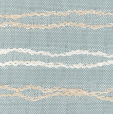 Wave Length Outdoor Pillow Cover in Sky Blue shown in a room setting