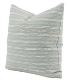 Wave Length Outdoor Pillow Cover in Sky Blue, raised stripe texture detail