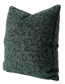 Kelly Wearstler Crescendo Pillow Cover in Lagoon, raised velvet texture detail