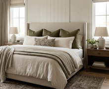 Brimfield Woven Pillow Cover in Cinder, Schumacher fabric detail