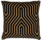 Vanderbilt Velvet Pillow Cover in Tortoise, Schumacher, front view
