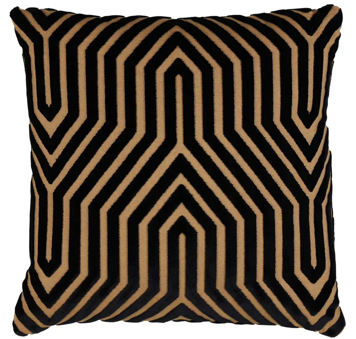 Vanderbilt Velvet Pillow Cover in Tortoise, Schumacher, front view