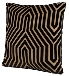 Vanderbilt Velvet Pillow Cover in Tortoise, velvet texture detail