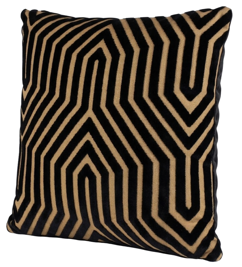 Vanderbilt Velvet Pillow Cover in Tortoise, velvet texture detail