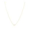 Sideways Cross Necklace