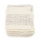 Silica Chalk off white and gray stripes handwoven throw – One Affirmation