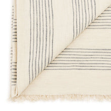 Silica Chalk off white and gray stripes handwoven throw – One Affirmation