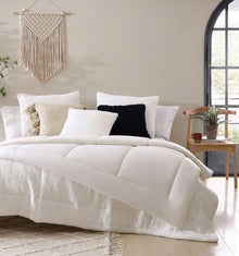 Extra-large sham cover made with washable Snug fabric