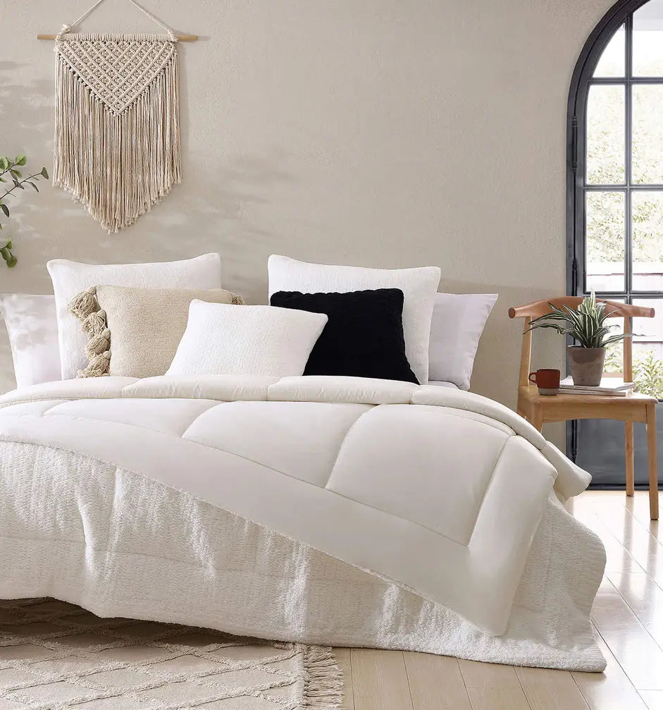 Extra-large sham cover made with washable Snug fabric