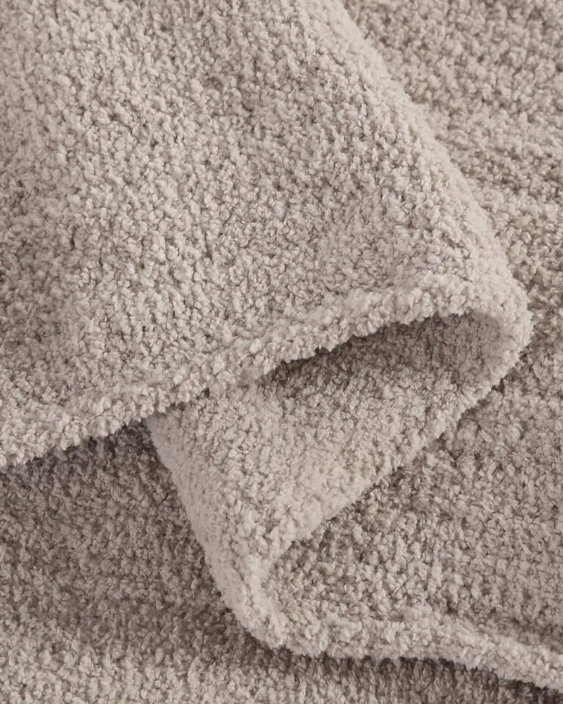 Cozy fluffy pillow shams in Snug fabric