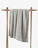 Breathable lightweight throw blanket in neutral color