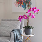 Artificial Pink Double Stem Orchid