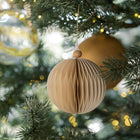 Classic antique gold glass Christmas decorations