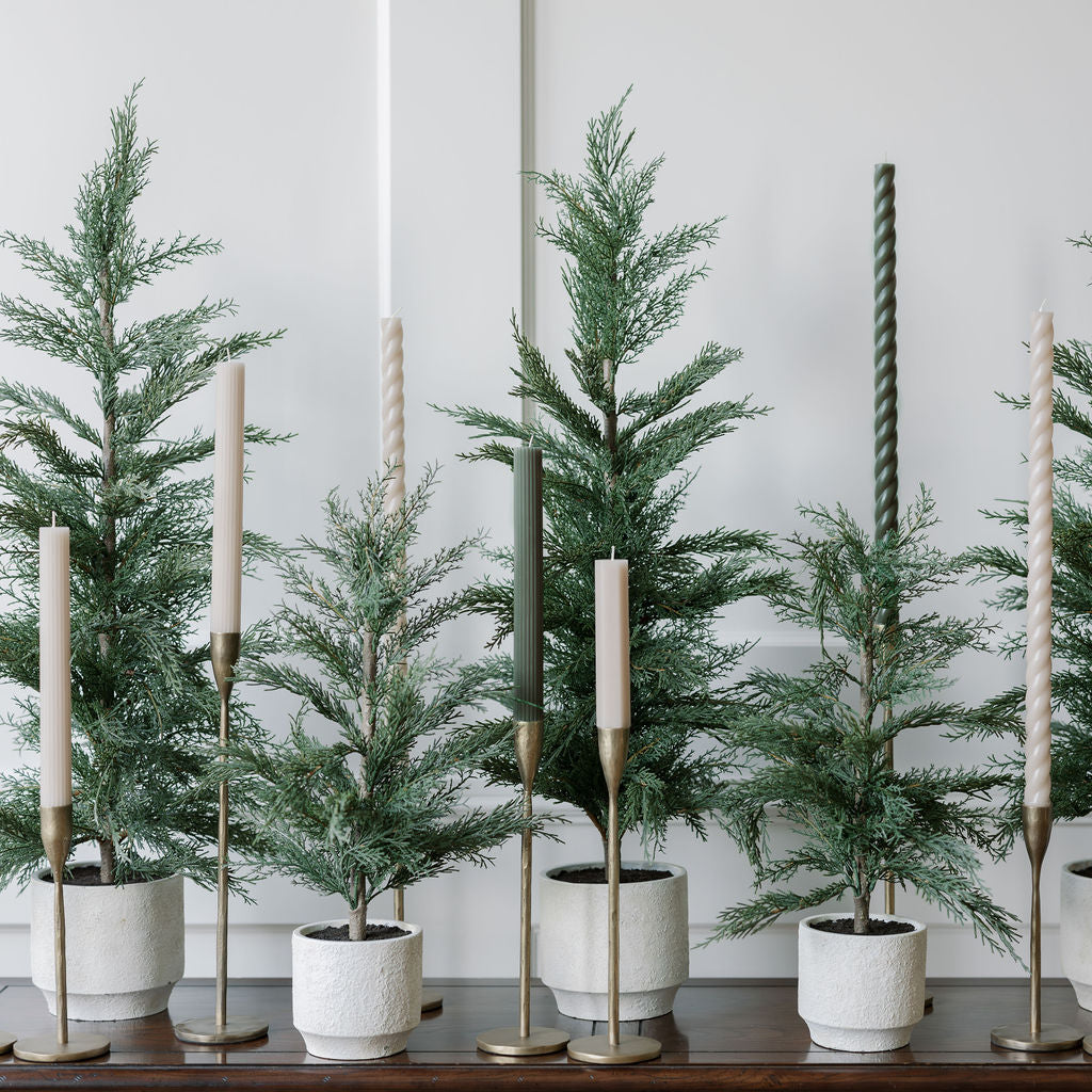 Indoor artificial cedar plant for home decoration