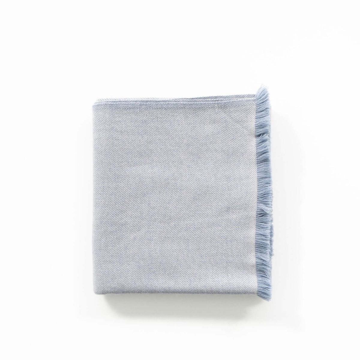 Boro Blue soft handwoven merino throw – One Affirmation