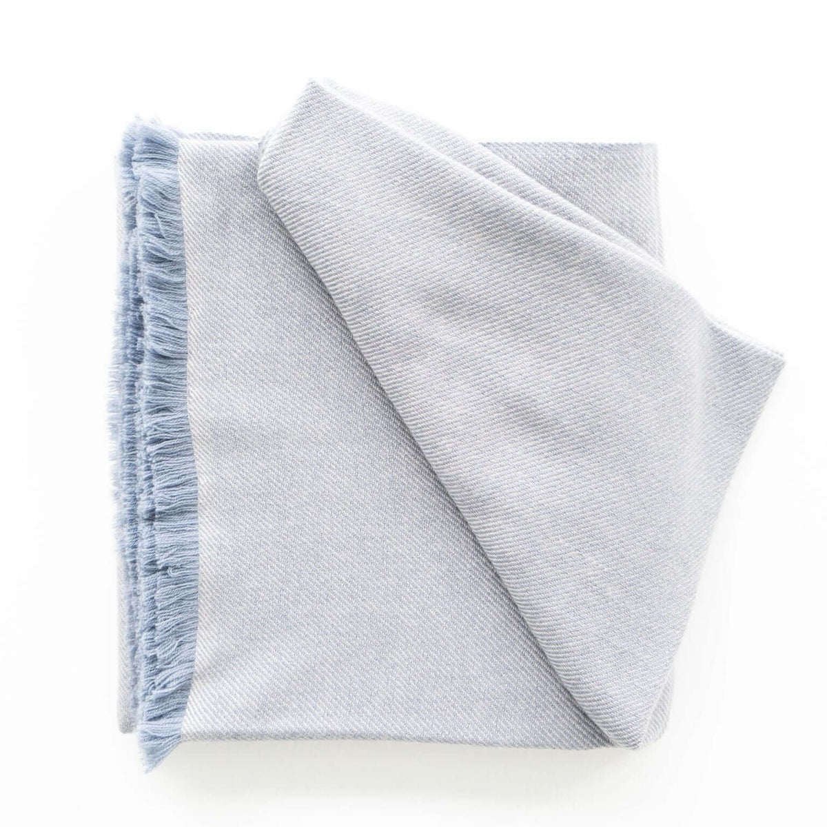 Boro Blue soft handwoven merino throw – One Affirmation