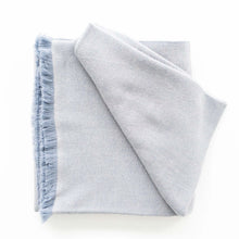 Boro Blue soft handwoven merino throw – One Affirmation