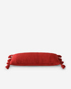 Braided Pom Pom Lumbar Pillow