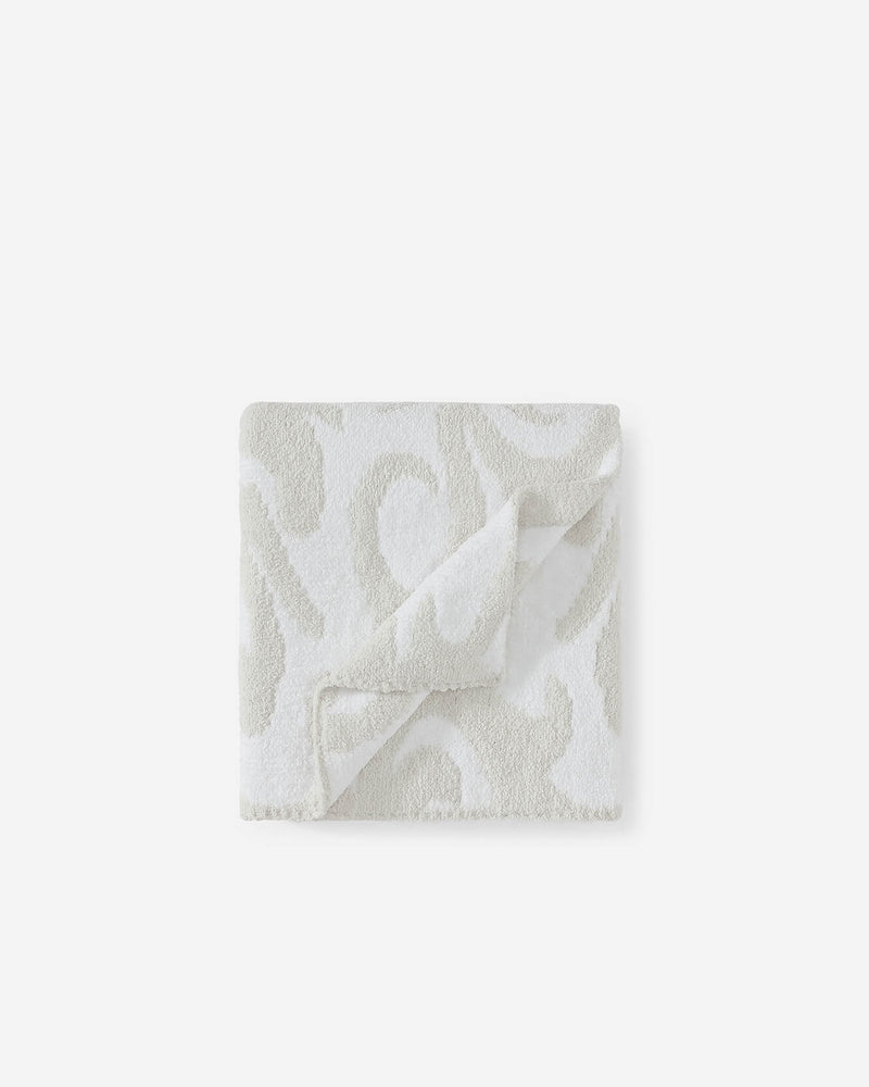 Casablanca Throw Oatmeal Clear White