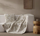 Casablanca Throw Oatmeal Clear White