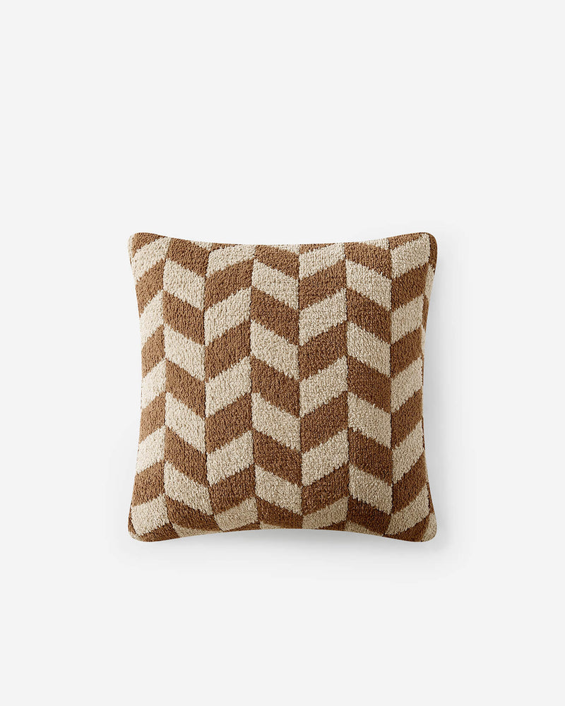 Chevron Throw chestnut Sahara Tan
