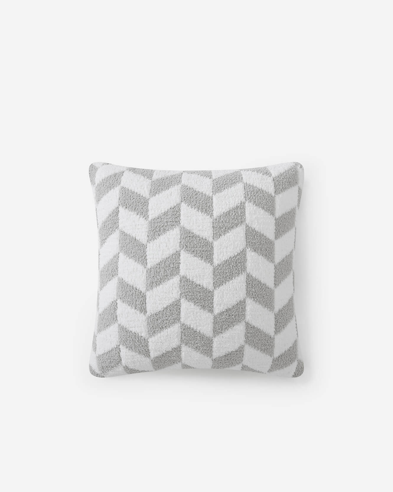 Chevron Throw Pillow Cloud Gray Off White