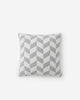 Chevron Throw Pillow Cloud Gray Off White