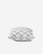 Chevron Throw Pillow Cloud Gray Off White