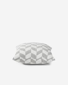 Chevron Throw Pillow Cloud Gray Off White