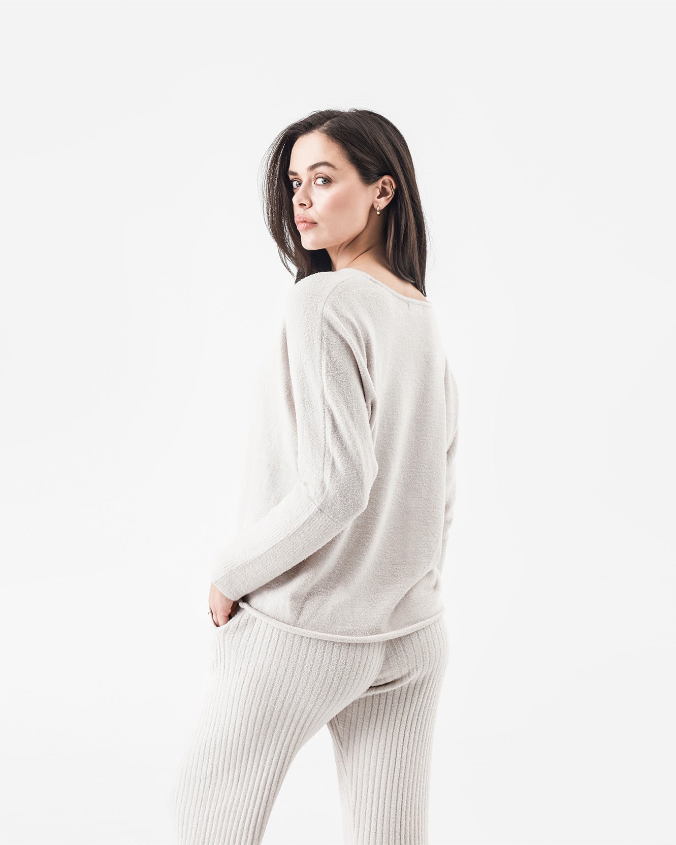 Soft breathable pullover in Cloud Cool fabric