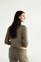 Cozy cropped sweatshirt in ultra-soft Cosset fabric