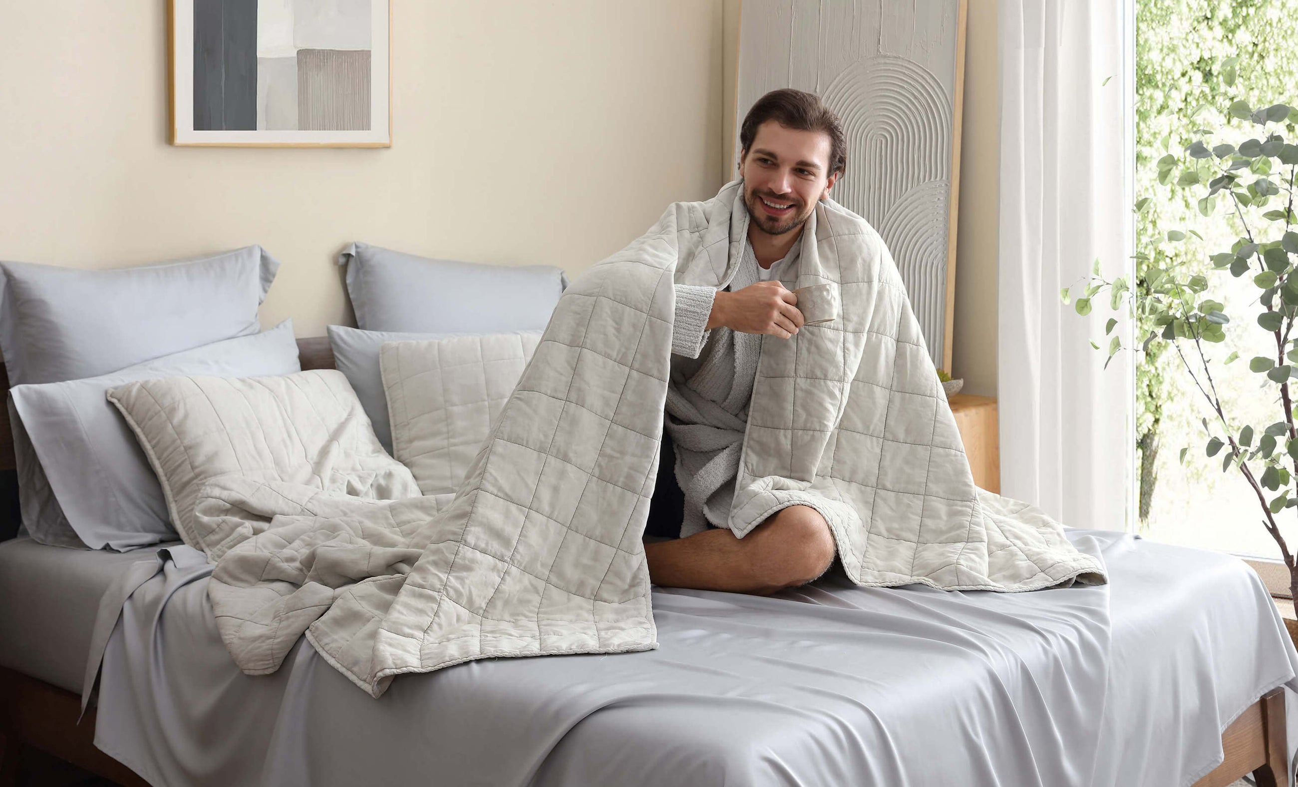 Stonewashed Lyocell Sham Set