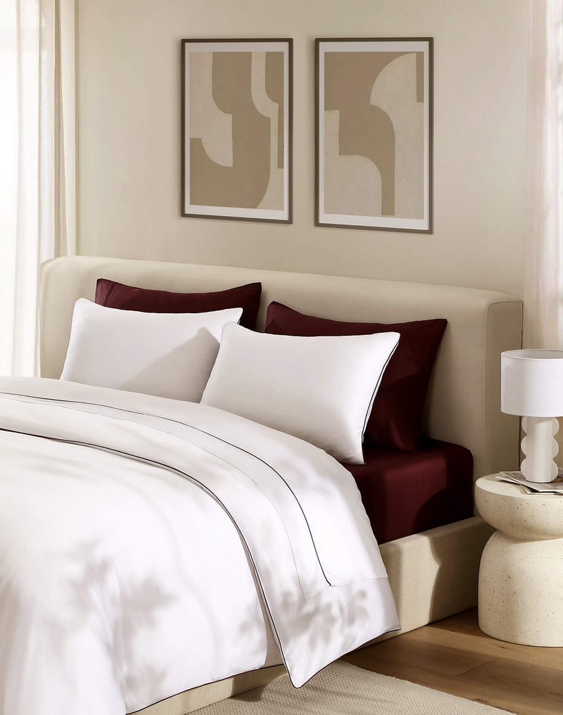 Lumière Luxe Duvet Cover with Piping