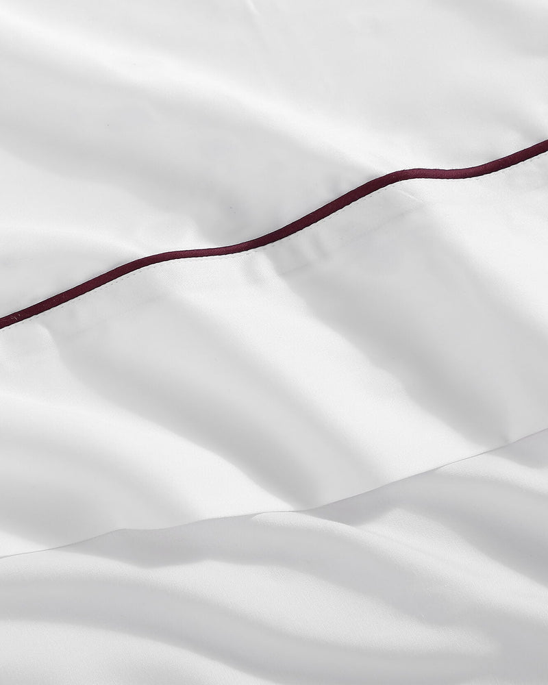 Lumière Luxe Top Sheet with Piping